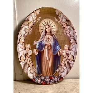 ❌sold ❌The Franklin Mint Heirloom Recommendation Mary Queen of Angels Limited